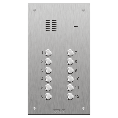 4312 12 button VR S Steel panel, engravable            size D