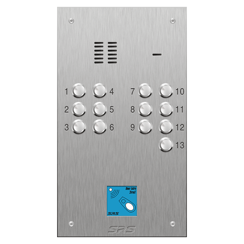 4313/08 13 button VR S Steel panel, engravable, prox.     size D