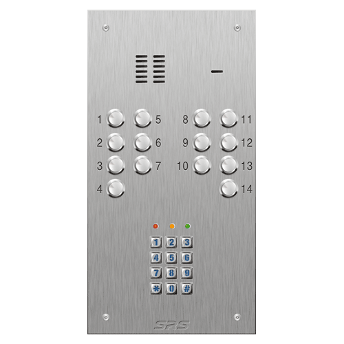 4314/05 14 button VR S Steel panel, engravable, Keypad    size D1