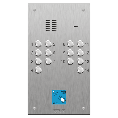 4314/08 14 button VR S Steel panel, engravable, prox.     size D