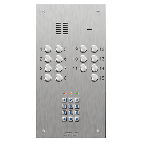 4315/05 15 button VR S Steel panel, engravable, Keypad    size D1