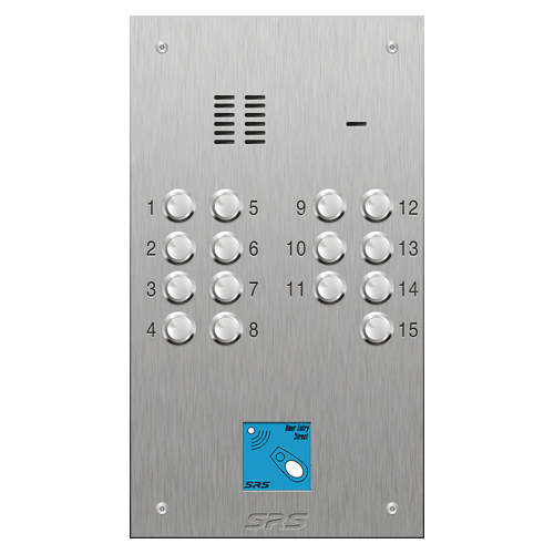 4315/08 15 button VR S Steel panel, engravable, prox.     size D