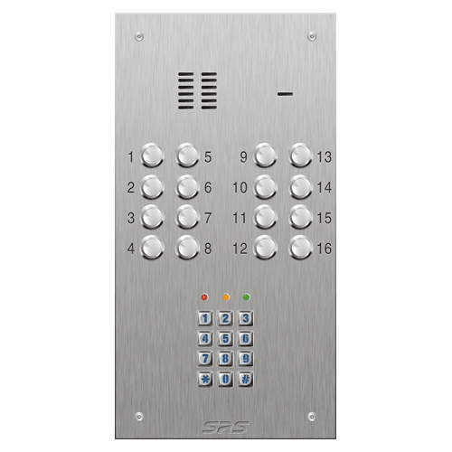 4316/05 16 button VR S Steel panel, engravable, Keypad    size D1