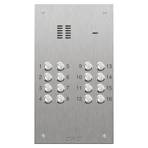 4316 16 button VR S Steel panel, engravable            size D