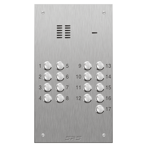 4317 17 button VR S Steel panel, engravable            size D