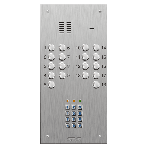4318/05 18 button VR S Steel panel, engravable, Keypad    size D2