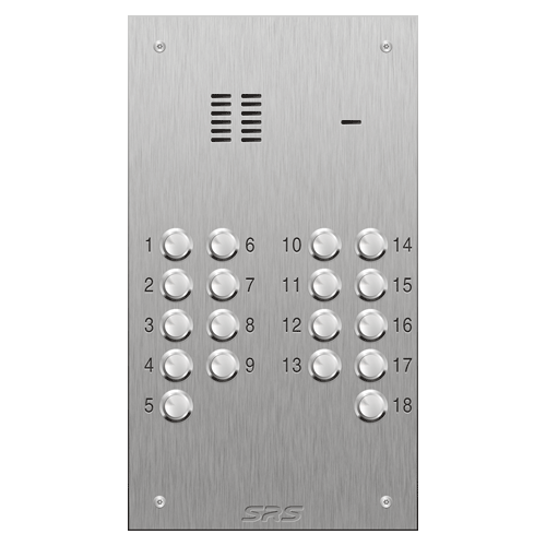 4318 18 button VR S Steel panel, engravable            size D