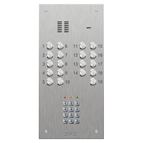 4319/05 19 button VR S Steel panel, engravable, Keypad    size D2