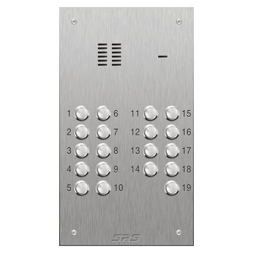 4319 19 button VR S Steel panel, engravable            size D