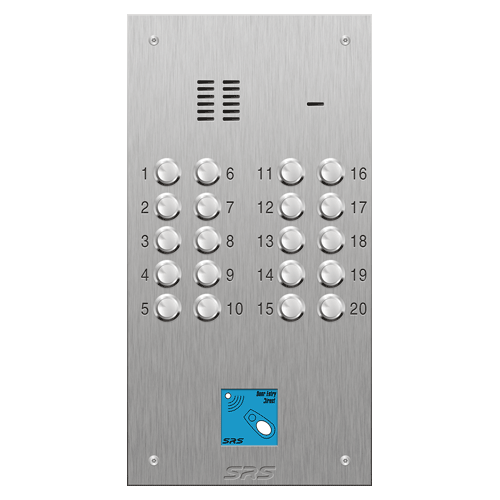 4320/08 20 button VR S Steel panel, engravable, prox.     size D1