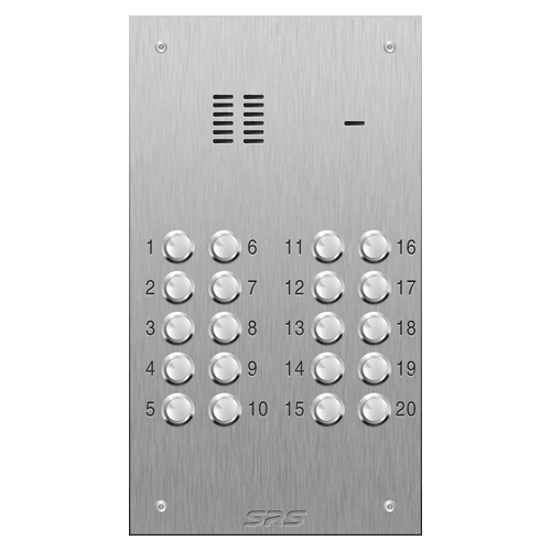 4320 20 button VR S Steel panel, engravable            size D