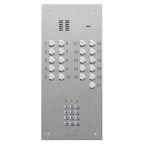 4321/05 21 button VR S Steel panel, engravable, Keypad    size D3