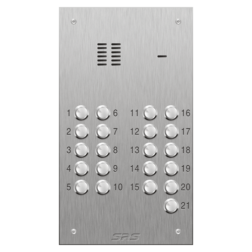 4321 21 button VR S Steel panel, engravable            size D