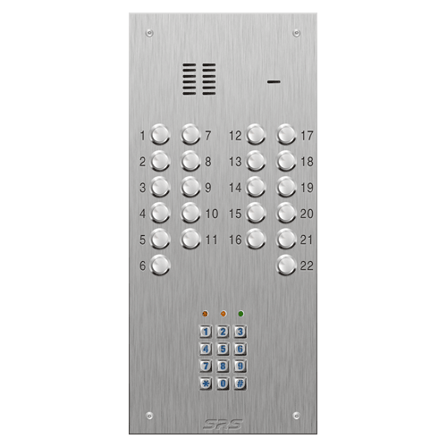 4322/05 22 button VR S Steel panel, engravable, Keypad    size D3