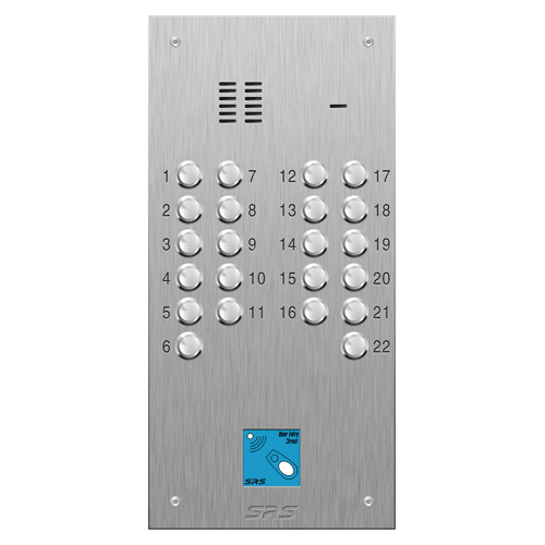 4322/08 22 button VR S Steel panel, engravable, prox.     size D2