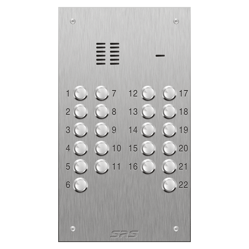 4322 22 button VR S Steel panel, engravable            size D