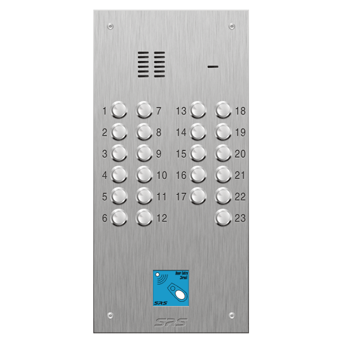 4323/08 23 button VR S Steel panel, engravable, prox.     size D2