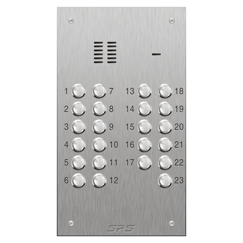 4323 23 button VR S Steel panel, engravable            size D