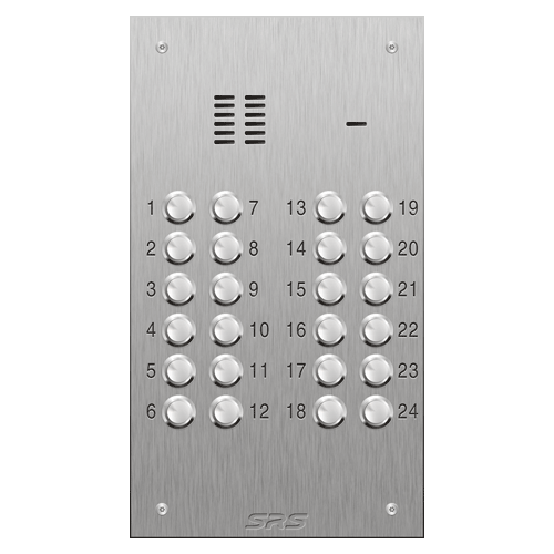 4324 24 button VR S Steel panel, engravable            size D