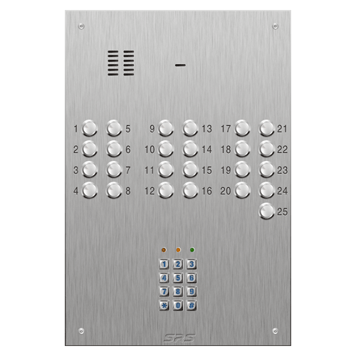 4325/05 25 button VR S Steel panel, engravable, keypad    size D4