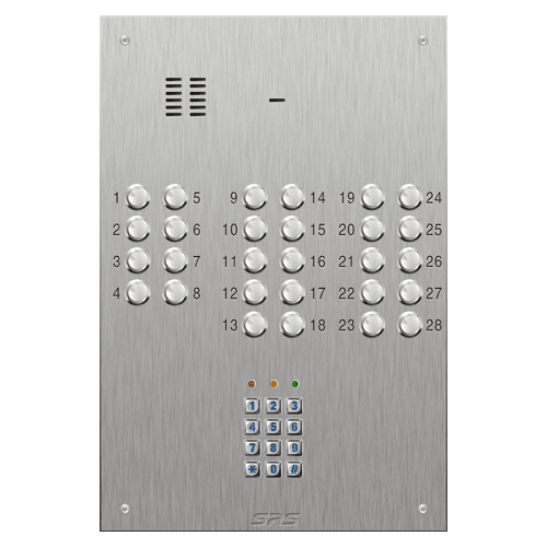 4328/05 28 button VR S Steel panel, engravable, keypad    size D4
