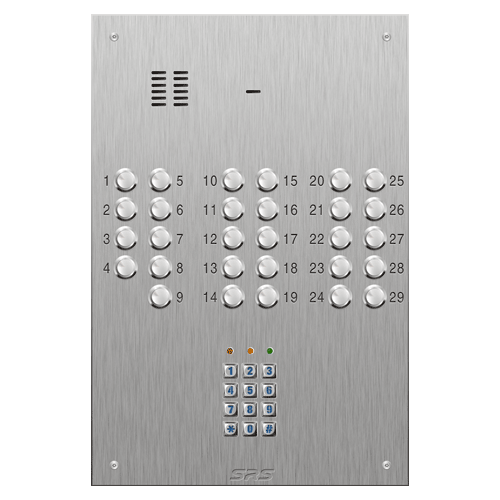 4329/05 29 button VR S Steel panel, engravable, keypad    size D4