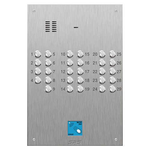 4329/08 29 button VR S Steel panel, engravable, prox.     size D4