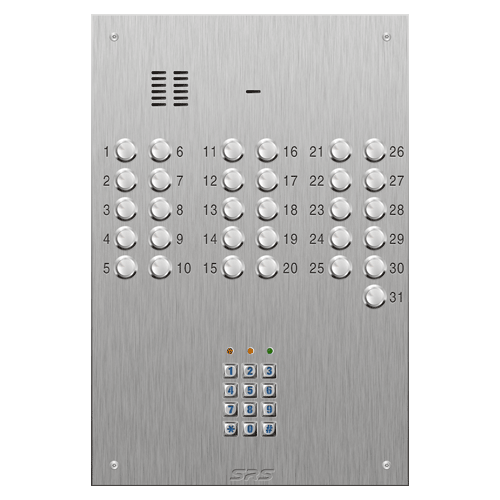 4331/05 31 button VR S Steel panel, engravable, keypad    size D4