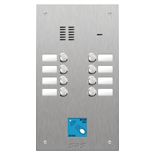 4408/08 08 button VR S Steel panel, name windows, prox.   size D