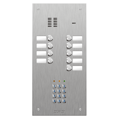 4409/05 09 button VR S Steel panel, name windows, keypad  size D2
