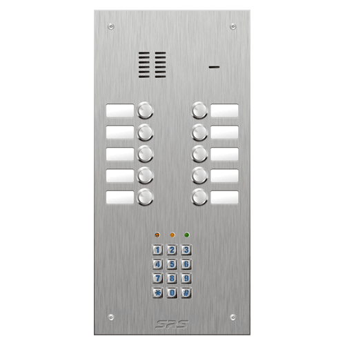 4410/05 10 button VR S Steel panel, name windows, keypad  size D2