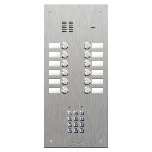 4412/05 12 button VR S Steel panel, name windows, keypad  size D3