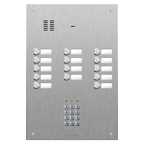 4414/05 14 button VR S Steel panel, name windows, keypad  size D4