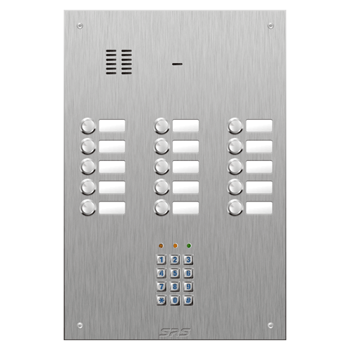 4415/05 15 button VR S Steel panel, name windows, keypad  size D4