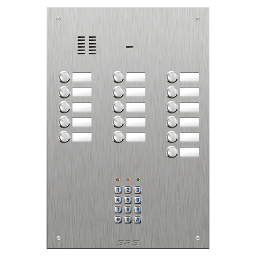 4416/05 16 button VR S Steel panel, name windows, keypad  size D4