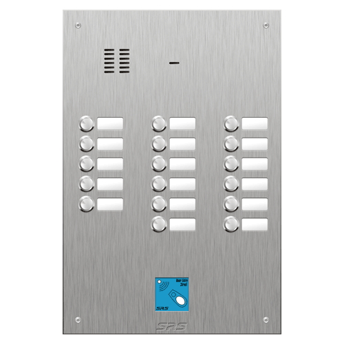 4417/08 17 button VR S Steel panel, name windows, prox.   size D4