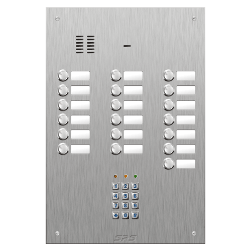 4419/05 19 button VR S Steel panel, name windows, keypad  size D4