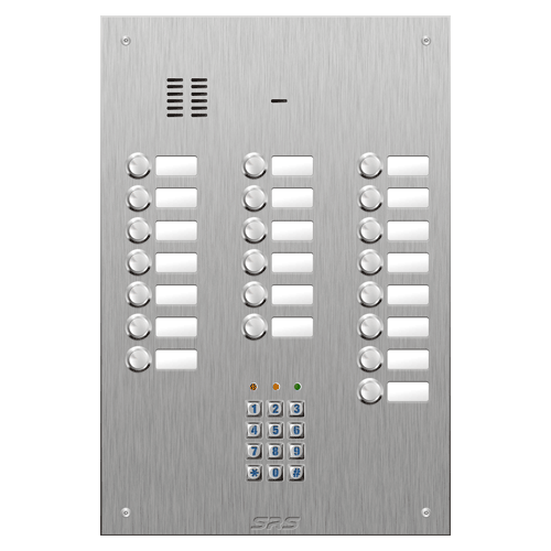 4421/05 21 button VR S Steel panel, name windows, keypad  size D4