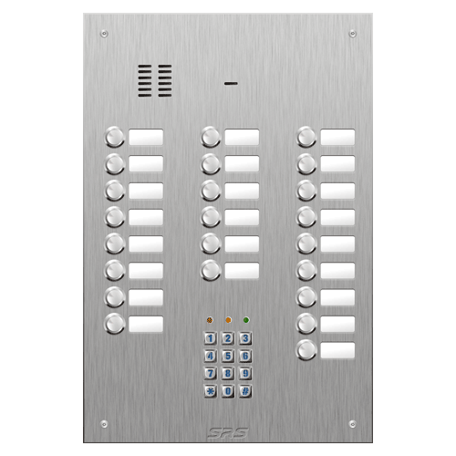 4423/05 23 button VR S Steel panel, name windows, keypad  size D4
