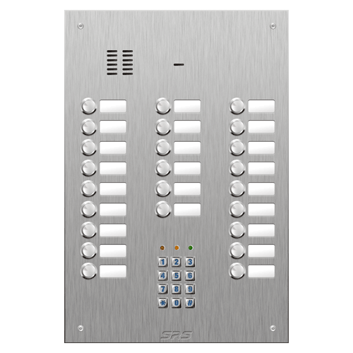 4424/05 24 button VR S Steel panel, name windows, keypad  size D4
