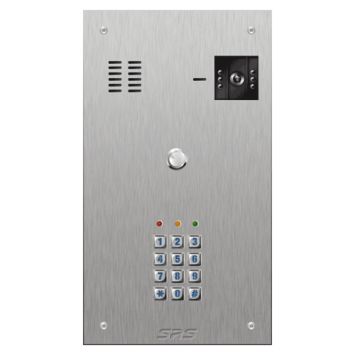 4601/05 01 button S Steel video panel, keypad             size D