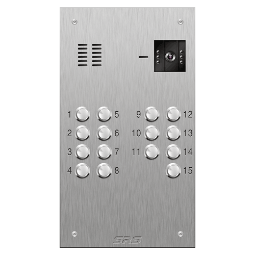 4615 15 button S Steel video panel                     size D