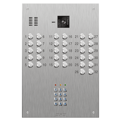 4632/05 32 button S Steel video panel, keypad             size D4