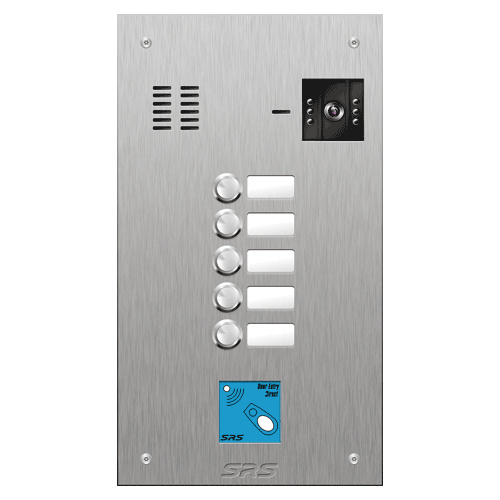 4805/08 05 button vandal resist S Steel video panel, prox.  size D