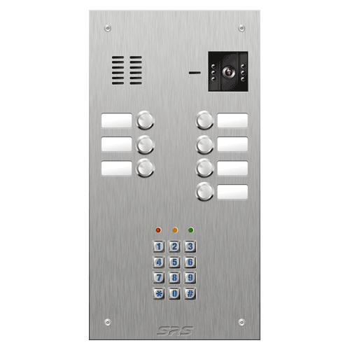 4807/05 07 button vandal resist S Steel video panel, keypad size D1