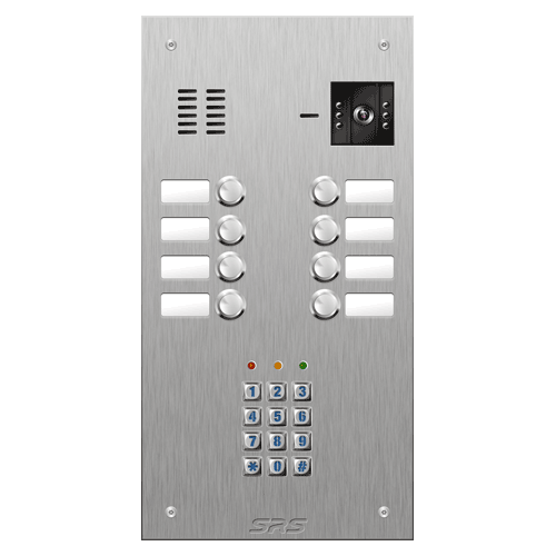 4808/05 08 button vandal resist S Steel video panel, keypad size D1