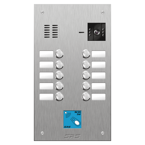 4810/08 10 button vandal resist S Steel video panel, prox.  size D