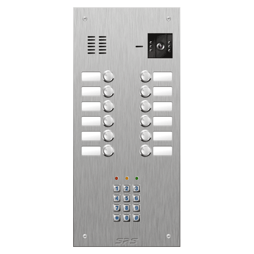4812/05 12 button vandal resist S Steel video panel, keypad size D3