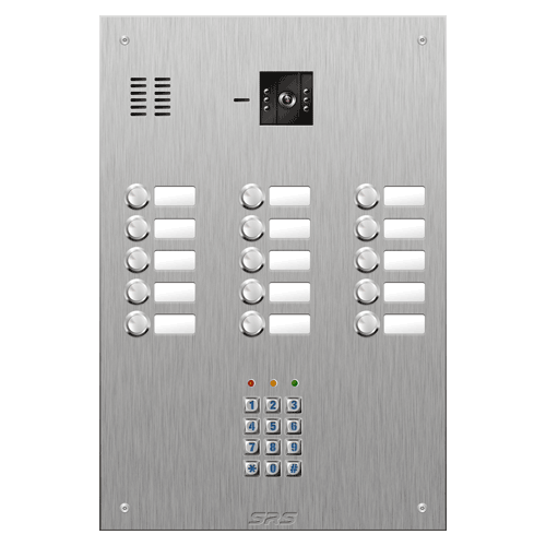 4815/05 15 button vandal resist S Steel video panel, keypad size D4