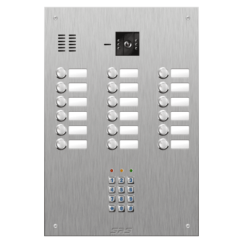 4818/05 18 button vandal resist S Steel video panel, keypad size D4